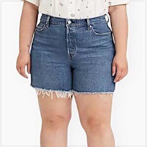 Levi's 501 Original Women's Stretch Denim Cutoff Shorts NWT NEW Plus Size 24W